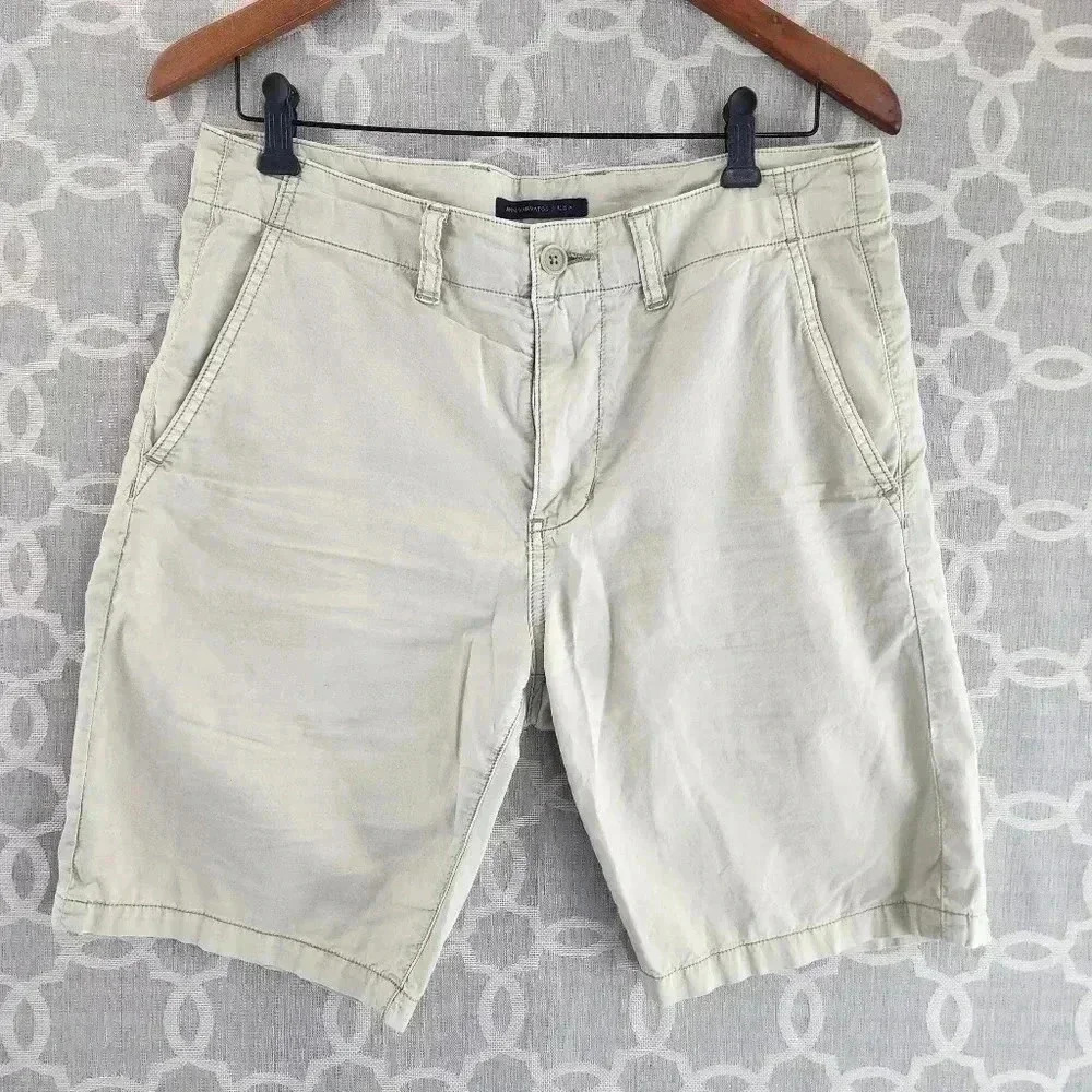 Varvatos Usa 100% Cotton Bermuda Men's 29 Beige Casual Shorts
